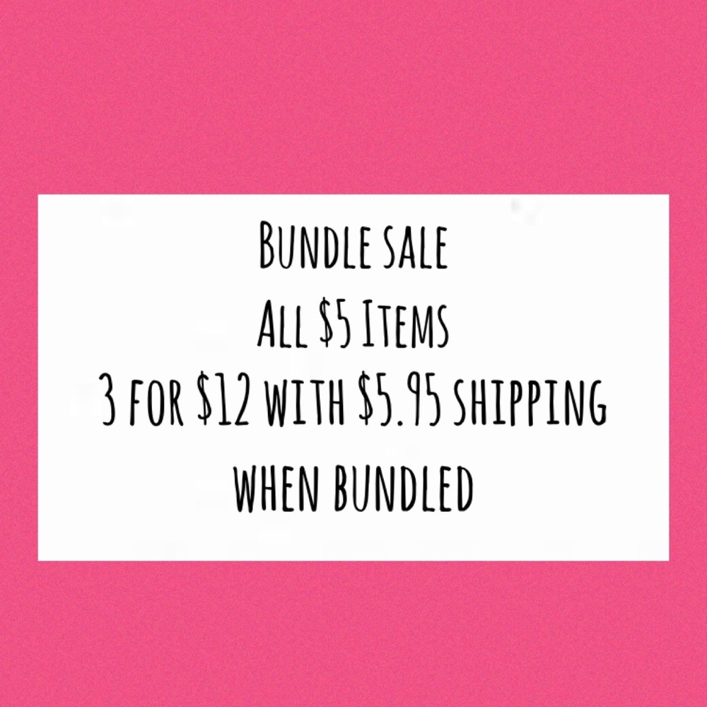 3/$12⭐️BUNDLE SALE $5 ITEMS